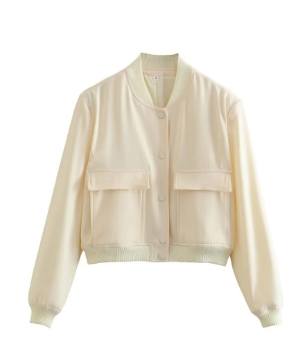 Beige bomberjacke