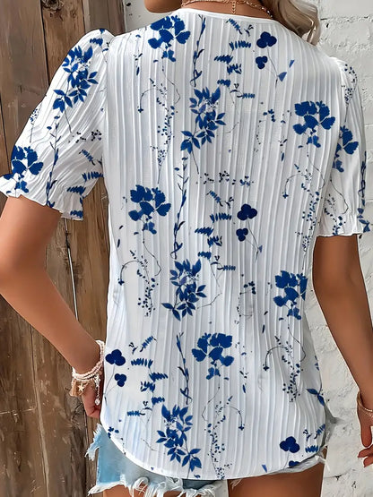 Jessica – elegante bluse mit v-ausschnitt für den frühling